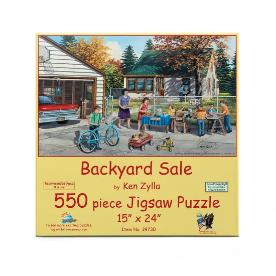 Sunsout Backyard Sale 550 pc Jigsaw Puzzle 39730 {4}