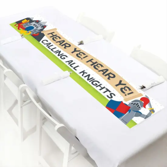 Big Dot of Happiness Calling All Knights and Dragons - Medieval Decorations Party Banner {7}