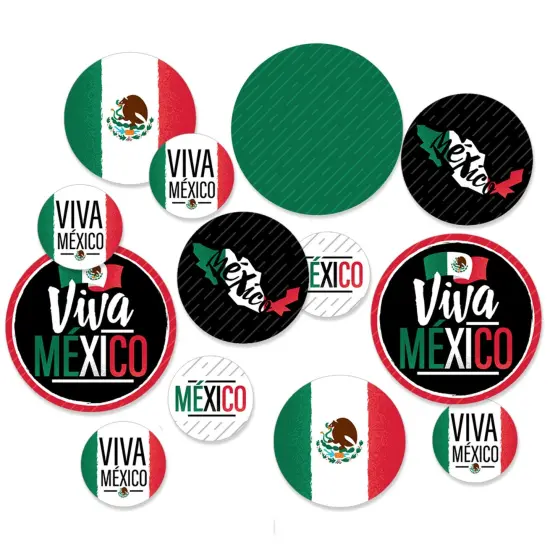 Big Dot of Happiness Viva Mexico - Mexican Independence Day Party Giant Circle Confetti - Party Decorations - Large Confetti 27 Count {1}
