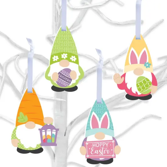 Big Dot of Happiness Easter Gnomes - Spring Bunny Decorations - Tree Ornaments - Set of 12 {1}