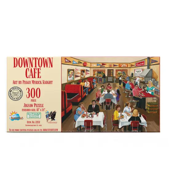Sunsout Downtown Cafe 300 pc Jigsaw Puzzle 22132 {4}