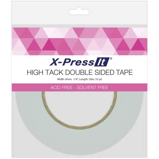 X-Press It High Tack Double-Sided Tissue Tape-.25"X55yd {1}
