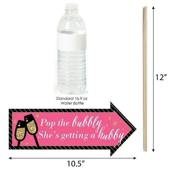 Big Dot of Happiness Funny Girls Night Out - Bachelorette Party Photo Booth Props Kit - 10 Piece {4}