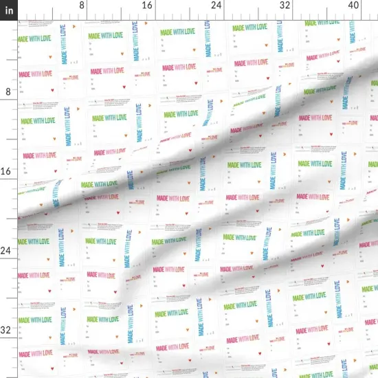 Various Fabrics by the Yard or Fat Quarter Quilt & Love Label Sewing Custom Printed Fabric by Spoonflower {1}