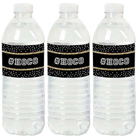 Big Dot of Happiness Hoco Dance - Homecoming Water Bottle Sticker Labels - Set of 20 {1}