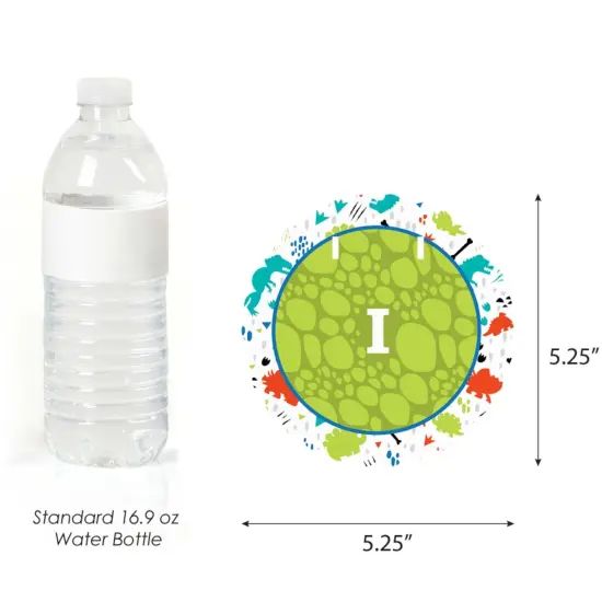 Big Dot of Happiness Roar Dinosaur 1st Birthday Highchair Decor - I Am One - First Birthday High Chair Banner {3}