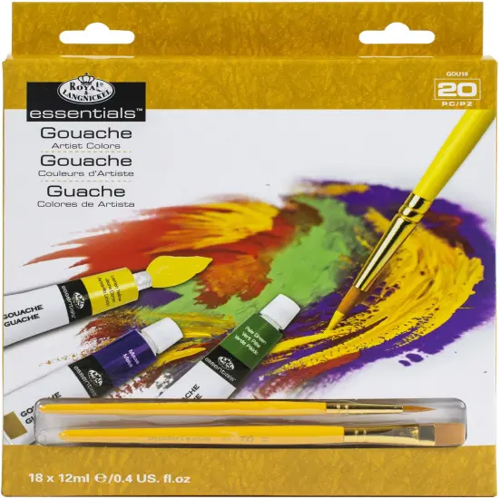 Royal & Langnickel(R) essentials(TM) Gouche Paint Set 21ml-18/Pkg {1}