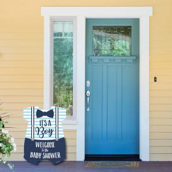Big Dot of Happiness It's a Boy - Party Decorations - Blue Baby Shower Welcome Yard Sign {6}