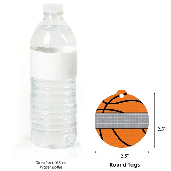 Big Dot of Happiness Nothin' but Net - Basketball - Baby Shower or Birthday Party Favor Gift Tags (Set of 20) {4}