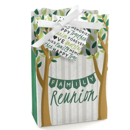 Big Dot of Happiness Family Tree Reunion - Family Gathering Party Favor Boxes - Set of 12 {1}