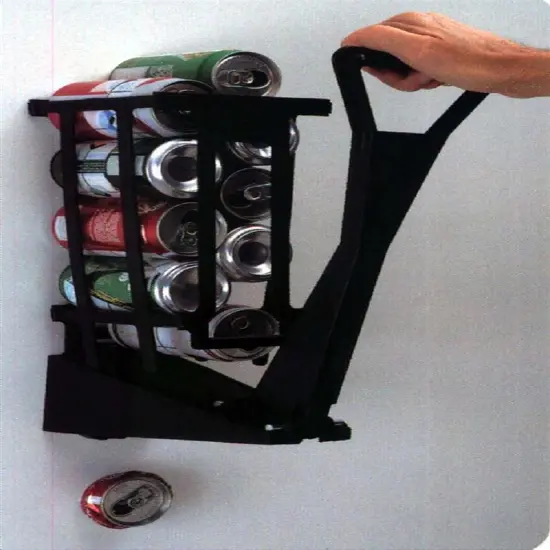 Heavy-Duty Aluminum Can Ram Can Crusher Tough Plastic Holds 10 Cans Black {5}