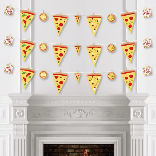 Big Dot of Happiness Pizza Party Time - Baby Shower or Birthday Party DIY Decorations - Clothespin Garland Banner - 44 Pieces {4}