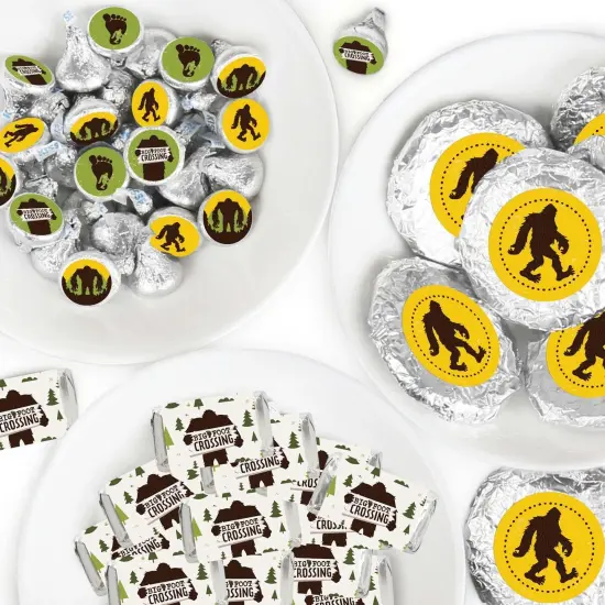 Big Dot of Happiness Sasquatch Crossing - Bigfoot Party or Birthday Party Candy Favor Sticker Kit - 304 Pieces {1}
