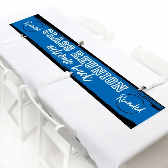 Big Dot of Happiness Reunited Blue - Royal Blue School Class Reunion Party Decorations Party Banner {7}