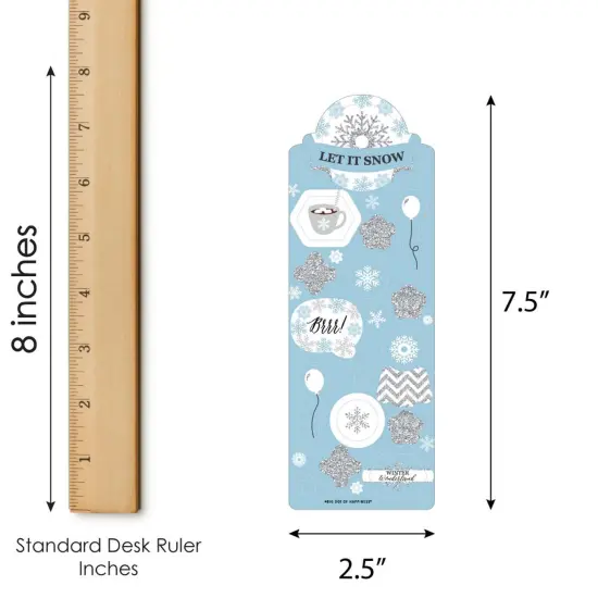 Big Dot of Happiness Winter Wonderland - Snowflake Holiday Party and Winter Wedding Favor Kids Stickers - 16 Sheets - 256 Stickers {4}