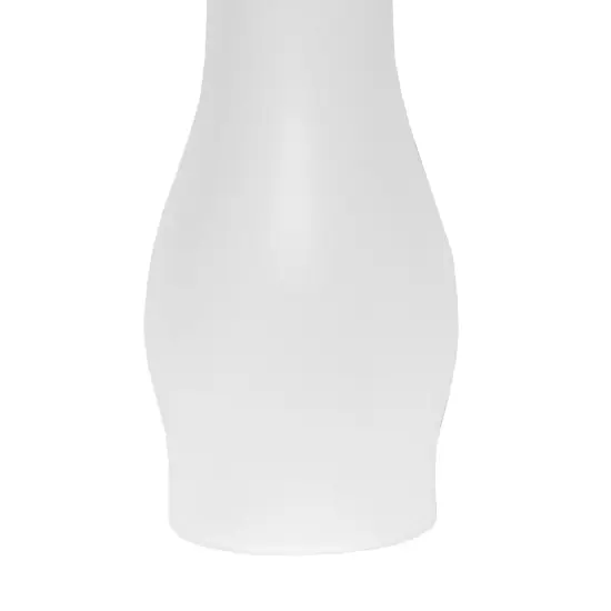 Frosted Glass Lamp Chimney, Replacement Hurricane Globe Measures 2 7/8 Inch Diameter Base x 12 Inches High for Oil or Kerosene Lanterns {5}