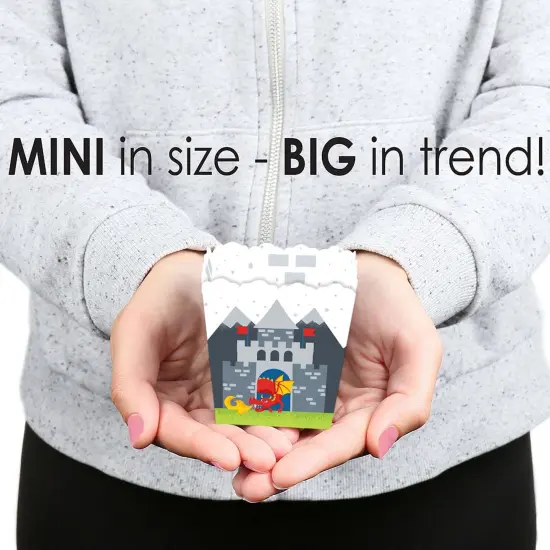 Big Dot of Happiness Calling All Knights and Dragons - Party Mini Favor Boxes - Medieval Party or Birthday Party Treat Candy Boxes - Set of 12 {6}