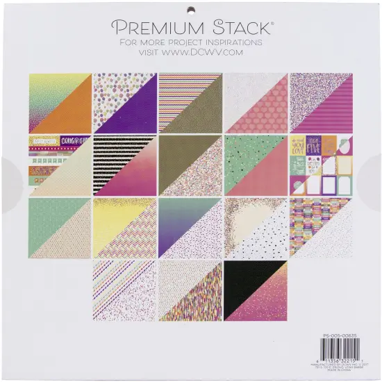 DCWV Cardstock Stack 12"X12" 36/Pkg-Confetti {1}