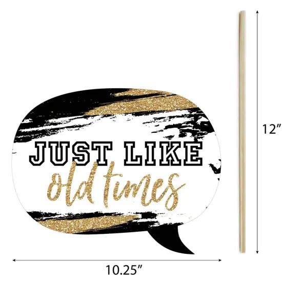 Big Dot of Happiness Reunited - School Class Reunion Party Photo Booth Props Kit - 20 Count {7}