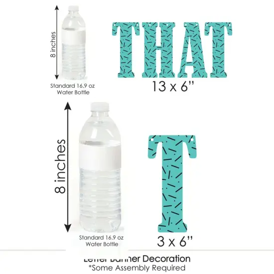 Big Dot of Happiness 90's Throwback - 1990's Party Letter Banner Decoration - 36 Banner Cutouts and '90's were All That Banner Letters {7}