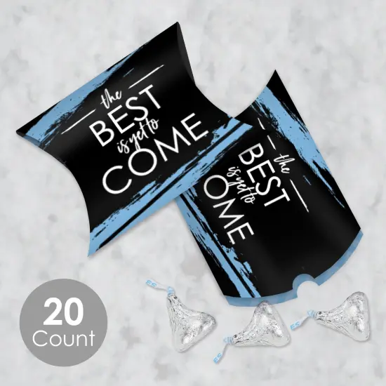 Big Dot of Happiness Light Blue Grad - Best is Yet to Come - Favor Gift Boxes - Light Blue Graduation Party Petite Pillow Boxes - Set of 20 {3}