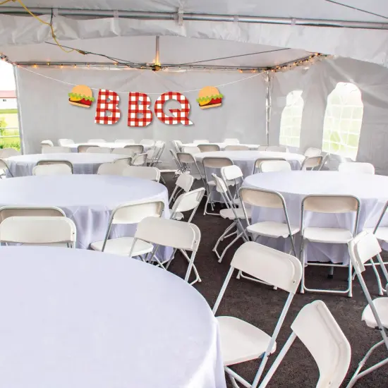 Big Dot of Happiness Fire Up the Grill - Large Summer BBQ Picnic Party Decorations - BBQ - Outdoor Letter Banner {4}