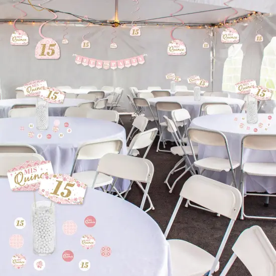 Big Dot of Happiness Mis Quince Anos - Quinceanera Sweet 15 Birthday Party Supplies Decoration Kit - Decor Galore Party Pack - 51 Pieces {4}