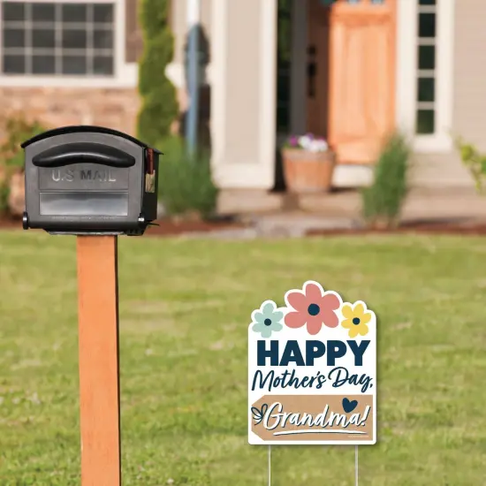 Big Dot of Happiness Grandma, Happy Mother's Day - Outdoor Lawn Sign - We Love Grandmother Yard Sign - 1 Piece {3}