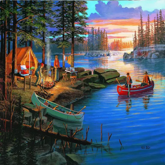 Sunsout Campfire Memories 300 pc Jigsaw Puzzle 39954 {1}