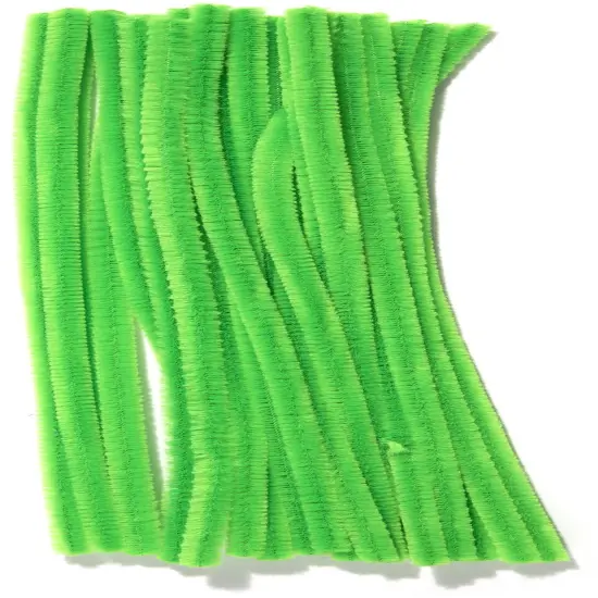 CousinDIY Chenille Stems 6mmx12" 25/Pkg-Emerald Green {3}