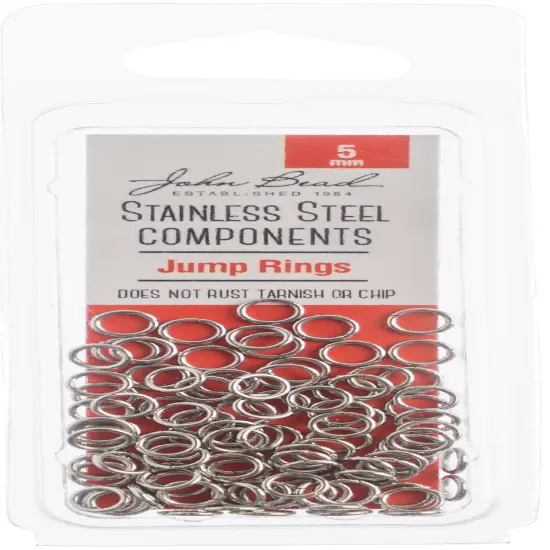 John Bead Stainless Steel Jump Ring 100/Pkg-5mm {1}