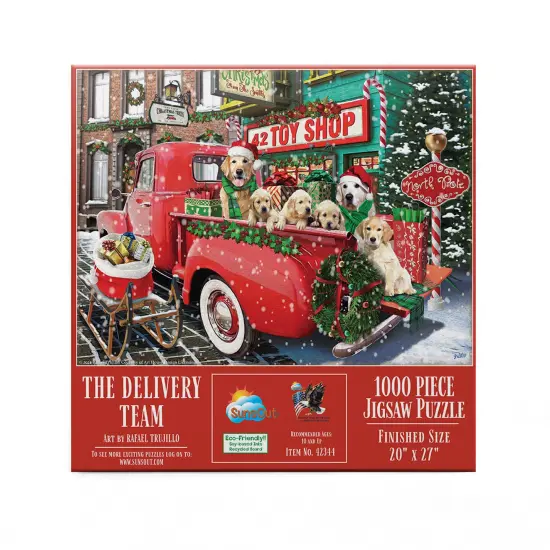 Sunsout The Delivery Team 1000 pc Christmas Jigsaw Puzzle 42344 {3}