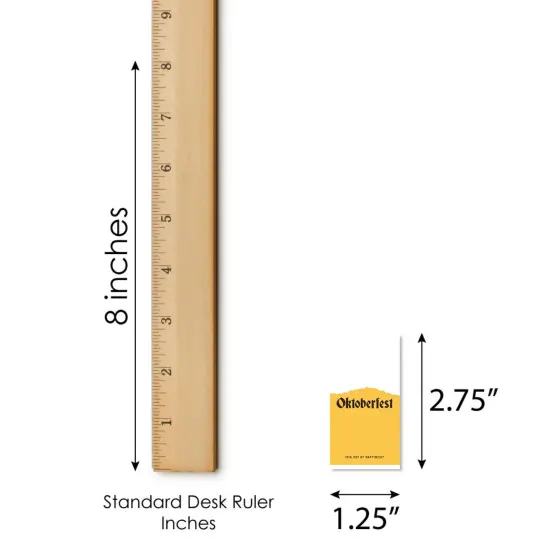 Big Dot of Happiness Oktoberfest - Mini Candy Bar Wrapper Stickers - Beer Festival Small Favors - 40 Count {6}