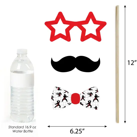 Big Dot of Happiness Karate Master - Martial Arts Birthday Party Photo Booth Props Kit - 20 Count {6}