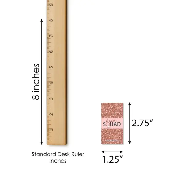 Big Dot of Happiness Bride Squad - Mini Candy Bar Wrapper Stickers - Rose Gold Bridal Shower or Bachelorette Party Small Favors - 40 Count {6}