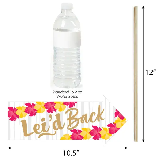 Big Dot of Happiness Funny Last Luau - Tropical Bachelorette Party and Bridal Shower Photo Booth Props Kit - 10 Piece {4}