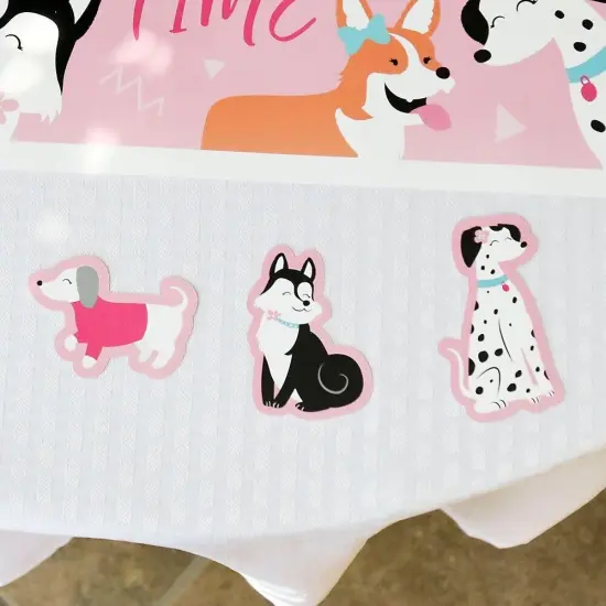 Big Dot of Happiness Pawty Like a Puppy Girl - DIY Shaped Pink Dog Baby Shower or Birthday Party Cut-Outs - 24 Count {7}