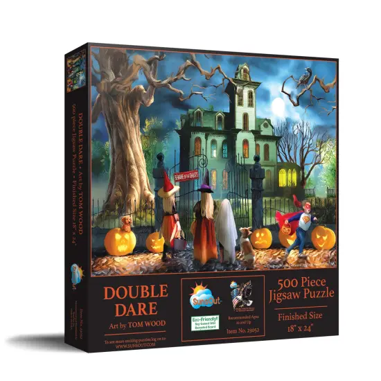 Sunsout Double Dare 500 pc Halloween Jigsaw Puzzle 23052 {3}