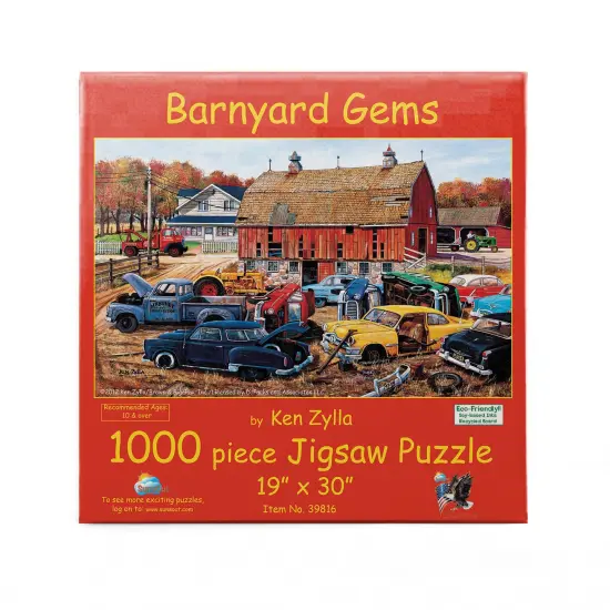Sunsout Barnyard Gems 1000 pc Jigsaw Puzzle 39816 {4}