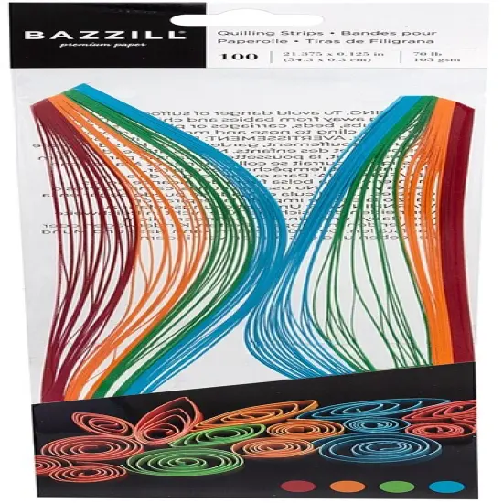 Bazzill Quilling Strip Paper Pack 100/Pkg {2}