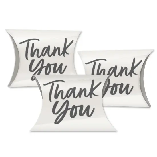 Big Dot of Happiness Champagne Elegantly Simple - Favor Gift Boxes - Guest Party Favors Petite Pillow Boxes - Set of 20 {1}