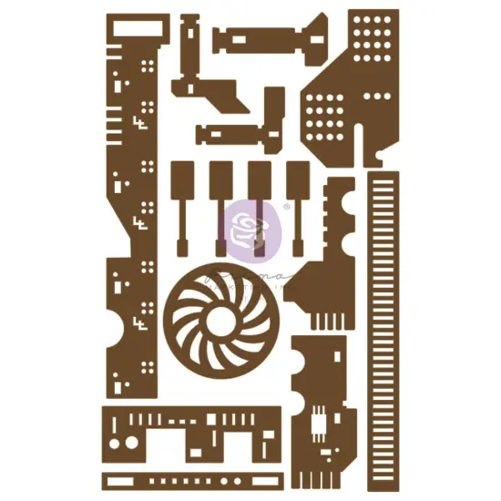 Prima Marketing Laser Cut Chipboard-All The Parts, 15/Pkg {1}