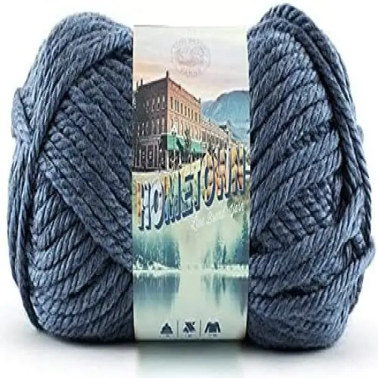 (Pack of 3) Lion Brand Hometown Yarn-Washington Denim {2}