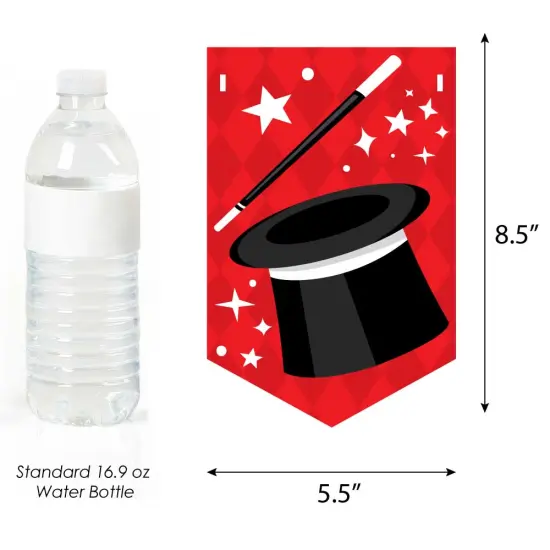 Big Dot of Happiness Ta-Da, Magic Show - Magical Birthday Party Bunting Banner - Birthday Party Decorations - Happy Birthday {3}