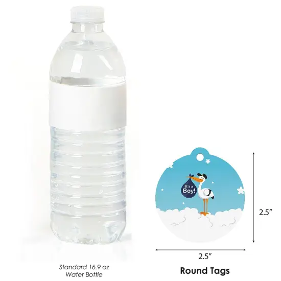 Big Dot of Happiness Boy Special Delivery - Blue It's A Boy Stork Baby Shower Favor Gift Tags (Set of 20) {4}