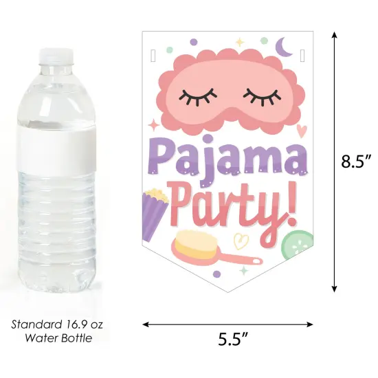 Big Dot of Happiness Pajama Slumber Party - Girls Sleepover Birthday Party Bunting Banner - Party Decorations - Pajama Slumber Party {3}