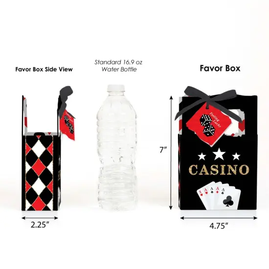 Big Dot of Happiness Las Vegas - Casino Party Favor Boxes - Set of 12 {3}