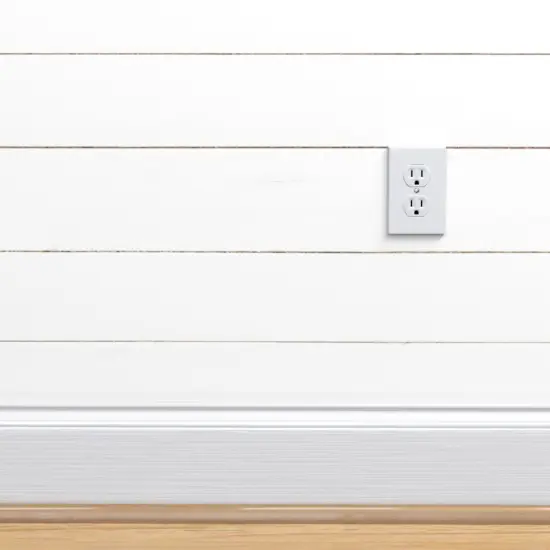 Pre-Pasted Wallpaper 2FT Wide Horizontal Fixer Farmhouse Decor White Wood Custom Pre-pasted Wallpaper by Spoonflower {4}