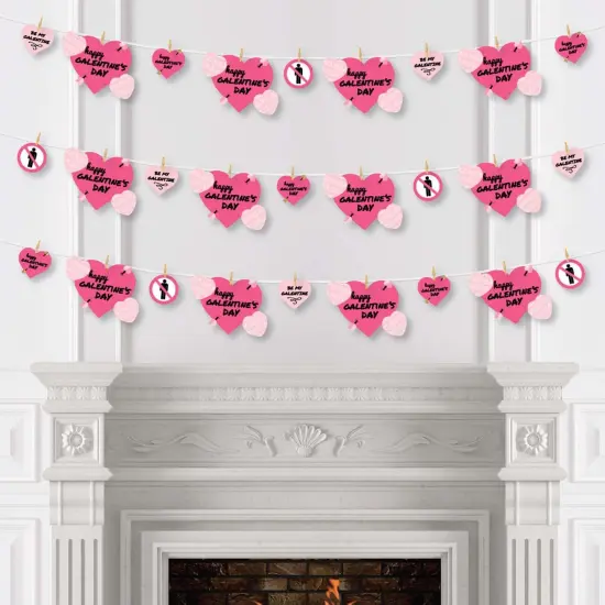 Big Dot of Happiness Be My Galentine - Galentine's and Valentine's Day DIY Decorations - Clothespin Garland Banner - 44 Pieces {4}