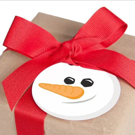 Big Dot of Happiness Let It Snow - Snowman - Holiday and Christmas to and from Favor Gift Tags (Set of 20) {3}